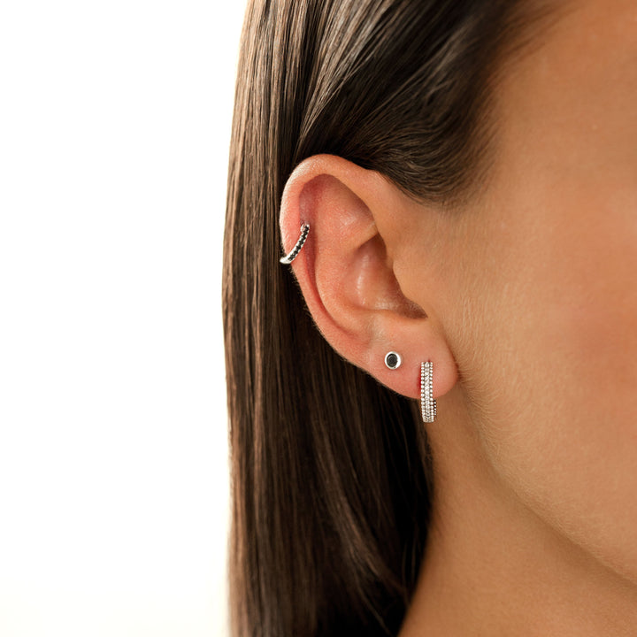Amira Compact Circle Earrings-Gold-White-State of Style