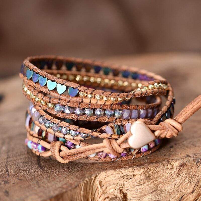 Amora Love Protection Wrap Bracelet - Jasper-State of Style
