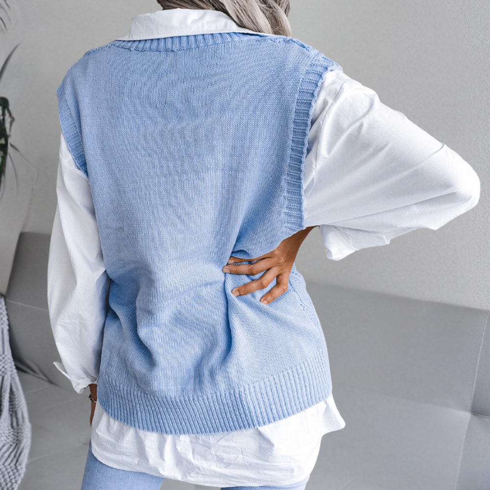 Angeza - Trendy Knitted Sweater for Women-Pink-XS-State of Style