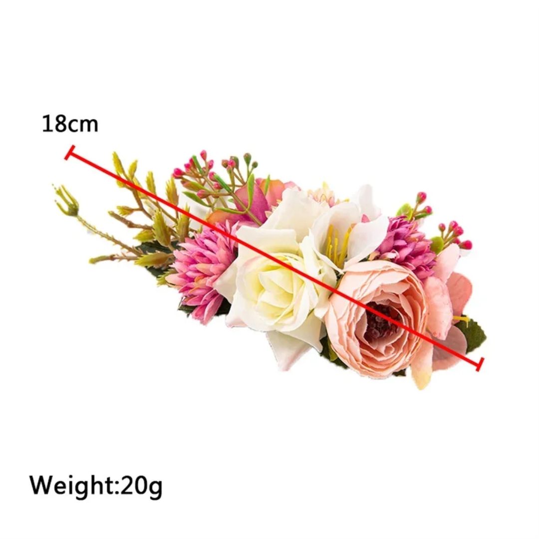 Anita Traditional Hair Accessory – Elegant Floral Hair Comb-Purple 1-State of Style