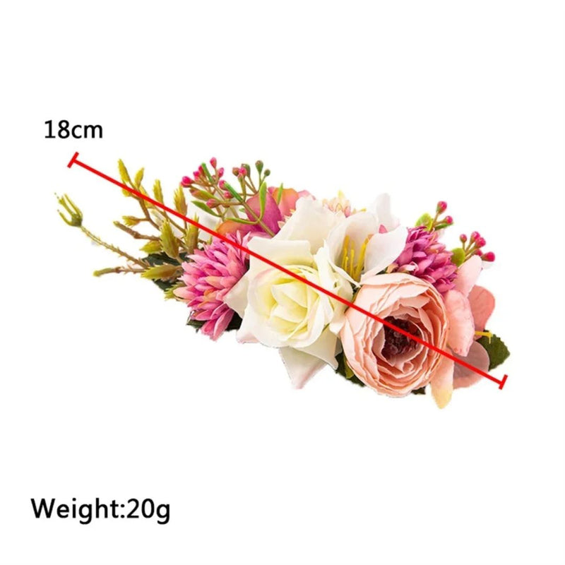 Anita Traditional Hair Accessory – Elegant Floral Hair Comb-Purple 1-State of Style