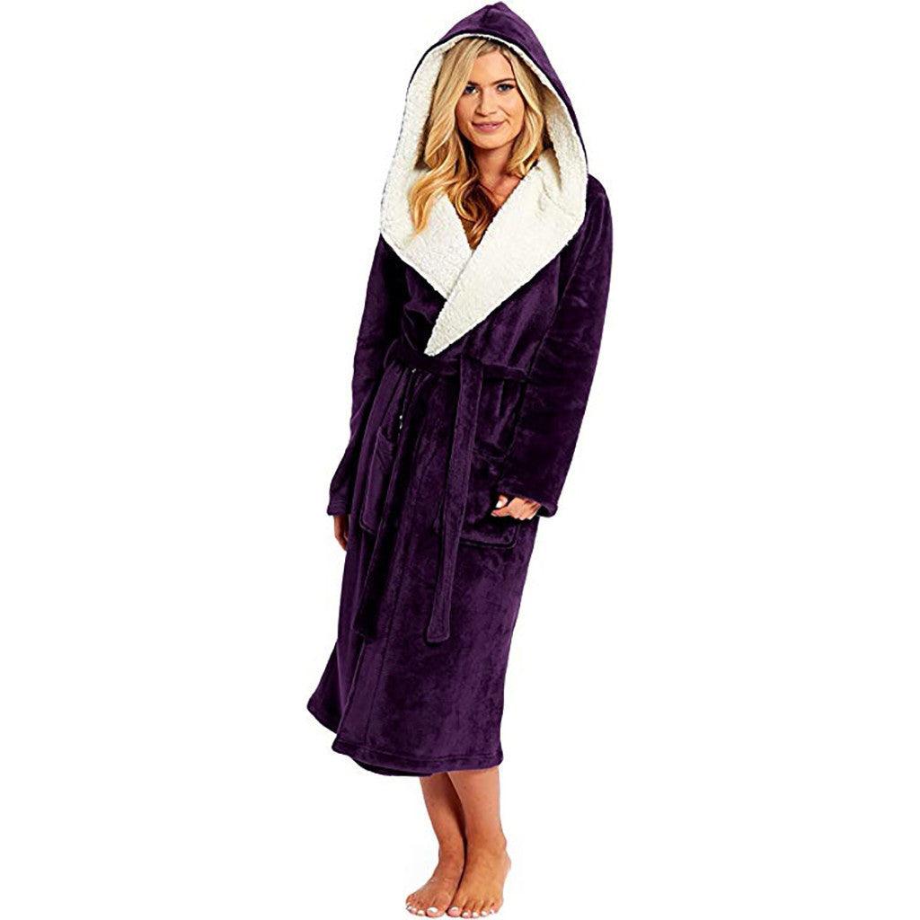 AnitasJas | Women's Bathrobe-Purple-S-State of Style