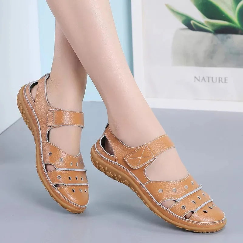 Anna - Orthopädische Beige Sandalen-Beige-35-State of Style