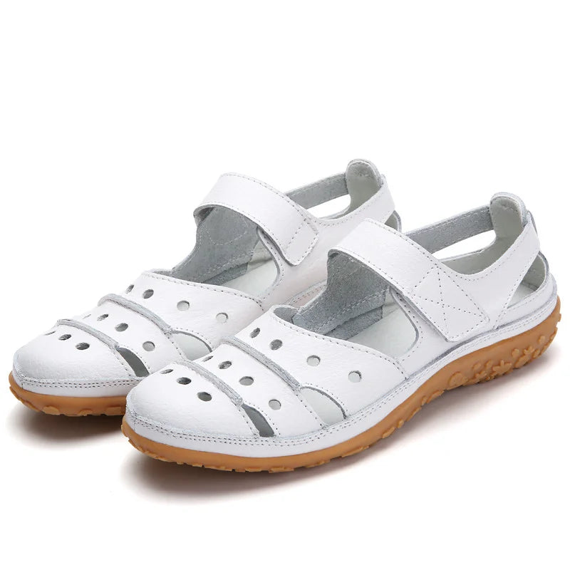 Anna - Orthopädische Beige Sandalen-Wit-35-State of Style