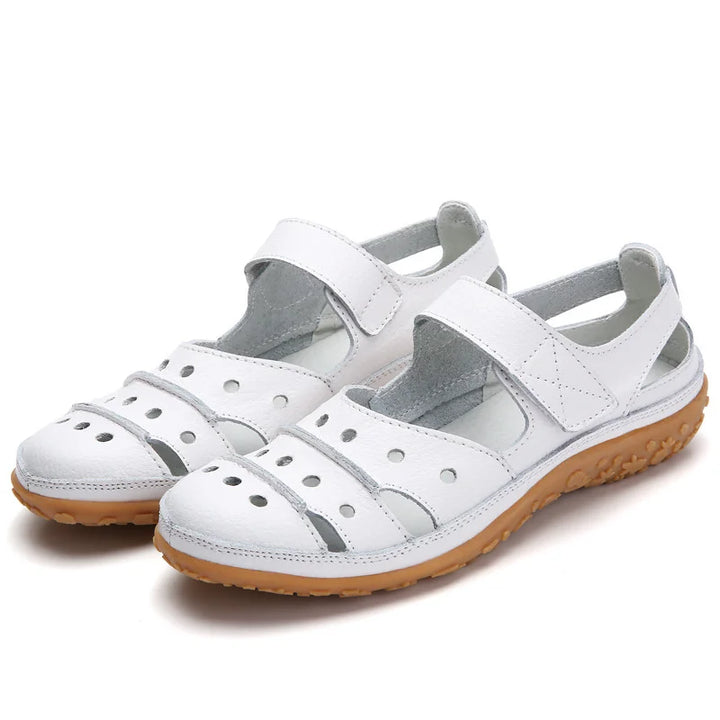 Anna - Orthopädische Beige Sandalen-Wit-35-State of Style