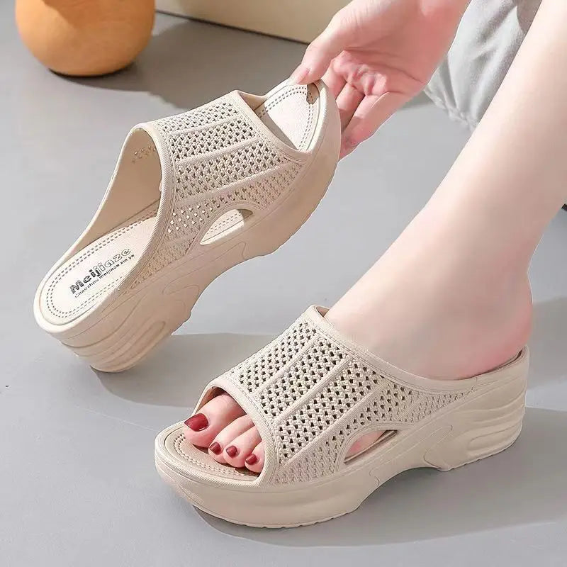 Anna - Orthopedische Beige Comfort Slippers-Beige-35-State of Style