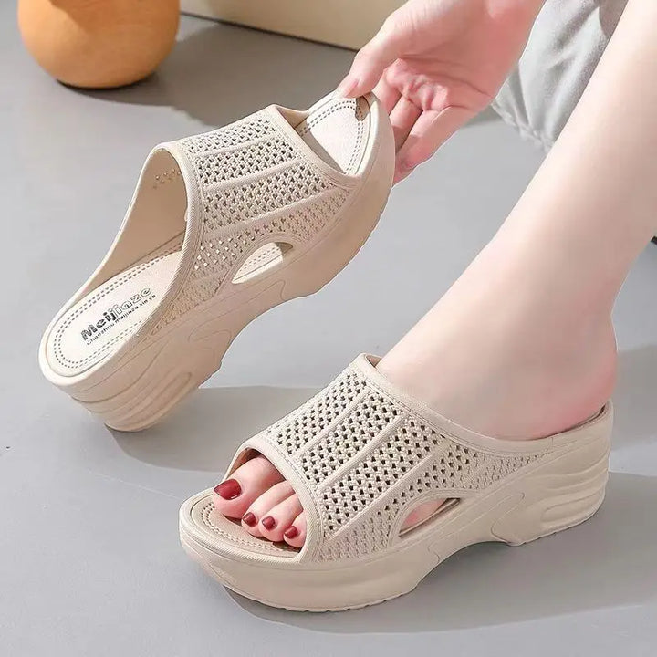 Anna - Orthopedische Beige Comfort Slippers-Beige-35-State of Style