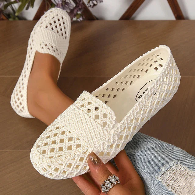 Anna - Orthopedische Comfortabele Zwarte Strand Sandalen-Wit-36-State of Style
