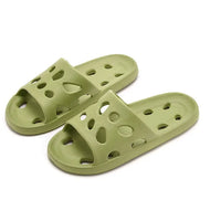 Anna - Orthopedische Crèmekleurige Slippers-Groen gat glijbanen-36-37(past op 35-36)-State of Style