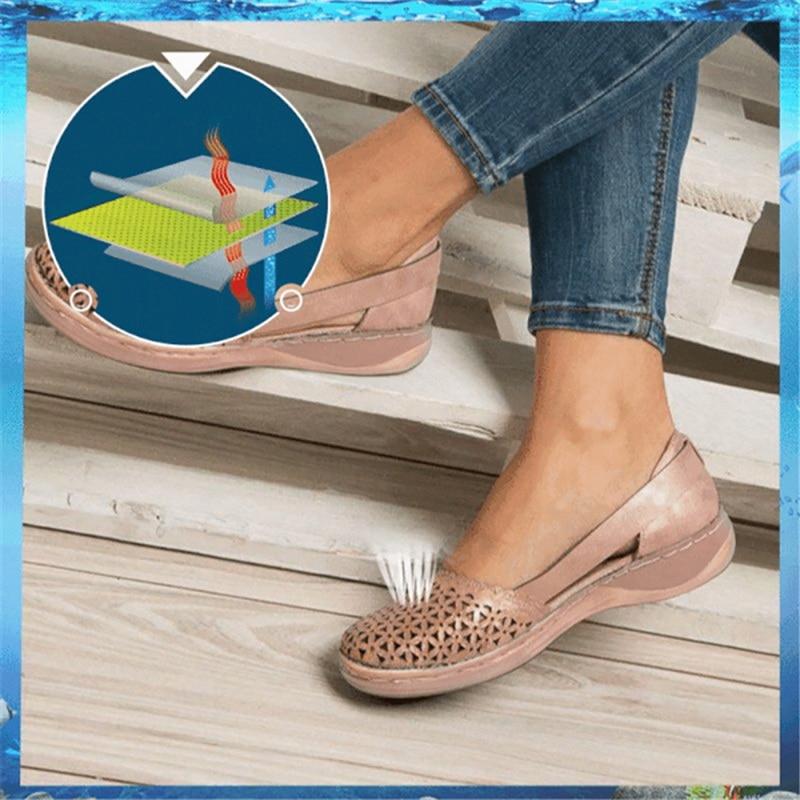 Anna - Orthopedische Platte Bruine Schoenen-Bruin-35-State of Style