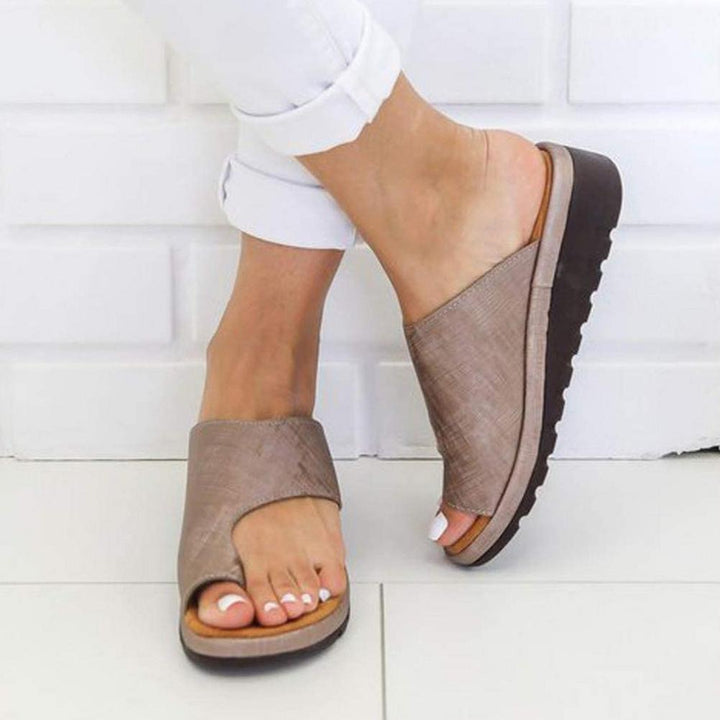 Anna - Orthopedische Zwart Comfort Slippers-35-Bruin-State of Style