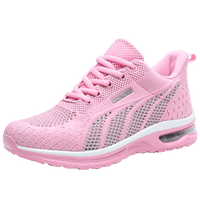 AnneliesShoes | Women’s Sports Shoes with Extreme Shock Absorption-Black-Pink-Red-4.5-State of Style