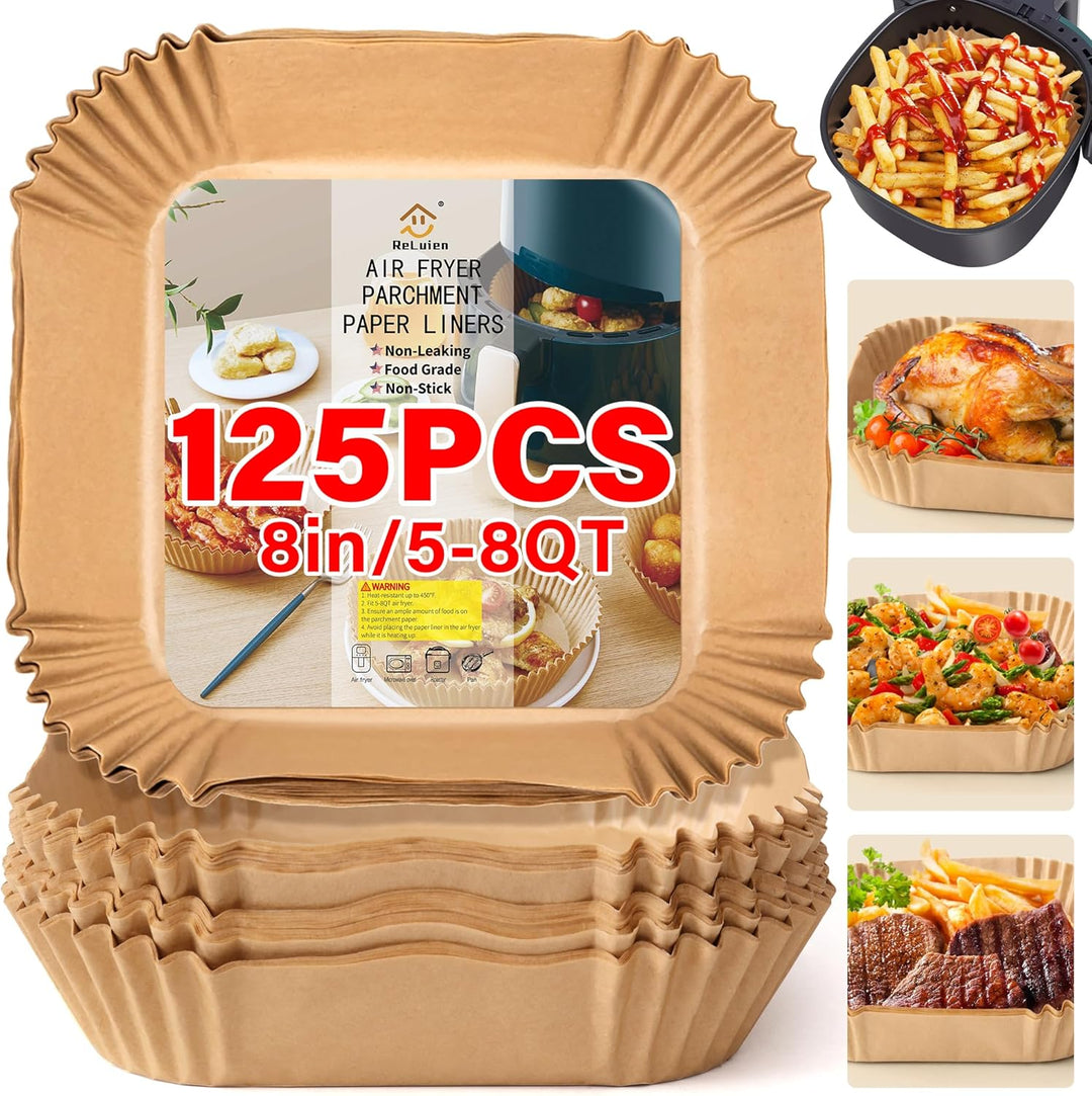 Anti-adhesive Disposable Air Fryer Liners - EasyCrisp-Square-State of Style