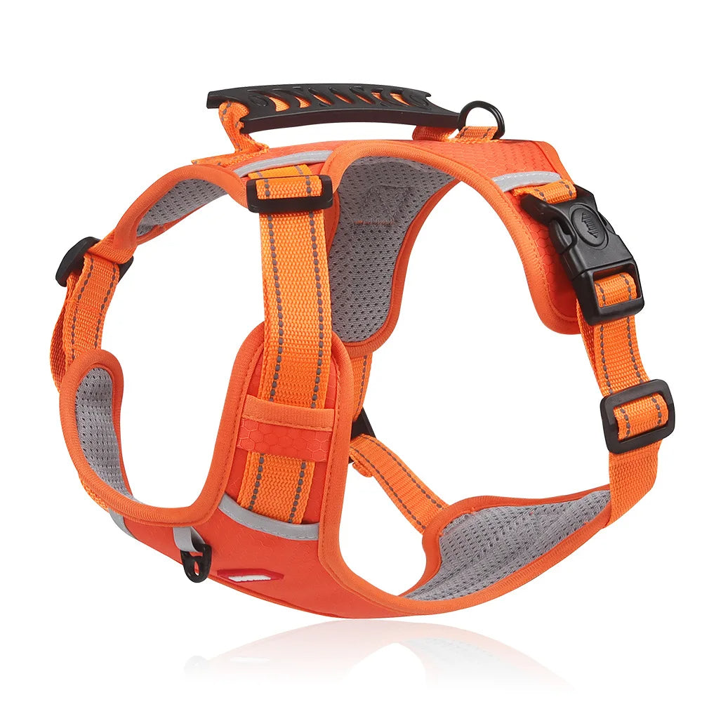 Anti-Pull Dog Harness - FlexiFit-XS (2.5-5 KG)-Orange-State of Style