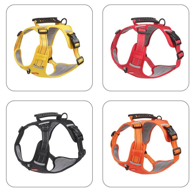 Anti-Pull Dog Harness - FlexiFit-XS (2.5-5 KG)-Yellow-State of Style