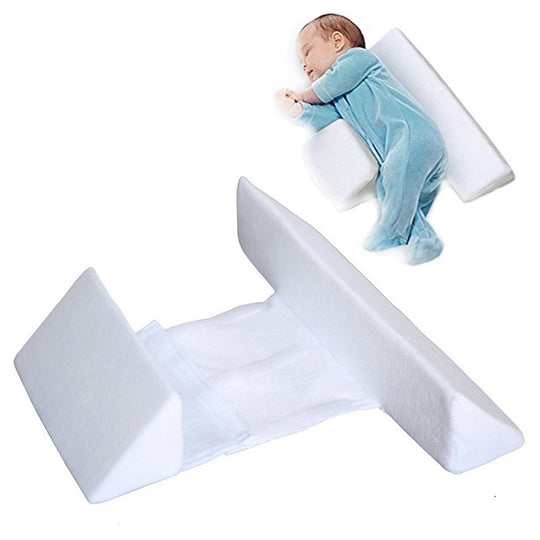 Anti-Roll Adjustable Baby Pillow – Cudlo-White-State of Style