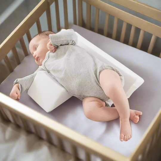 Anti-Roll Adjustable Baby Pillow – Cudlo-White-State of Style