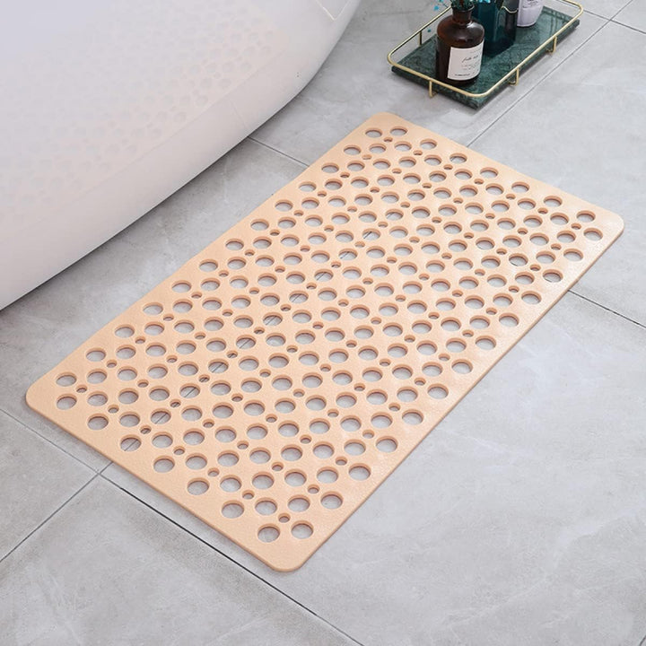 Anti-slip & Antibacterial Shower Mat – GripGuard-Beige-S (35x67CM)-State of Style