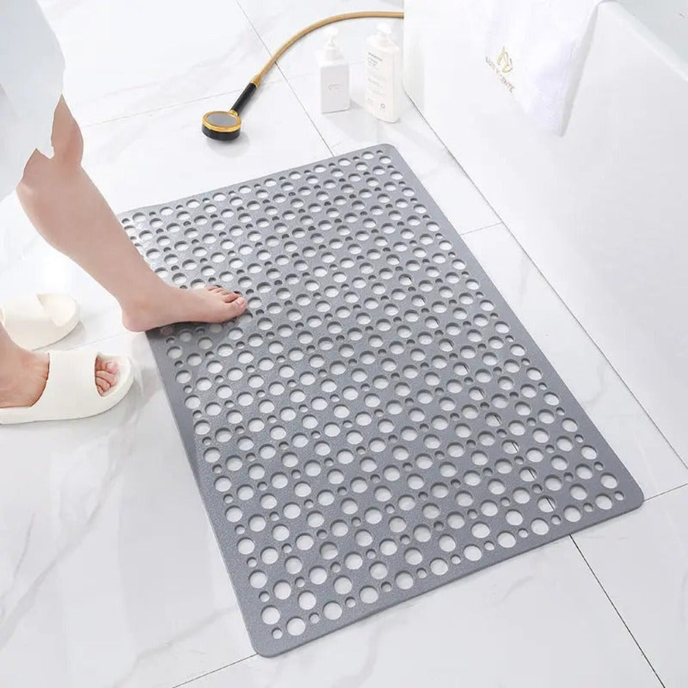 Anti-slip & Antibacterial Shower Mat – GripGuard-Grey-S (35x67CM)-State of Style