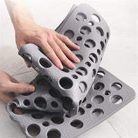 Anti-slip & Antibacterial Shower Mat – GripGuard-Grey-S (35x67CM)-State of Style