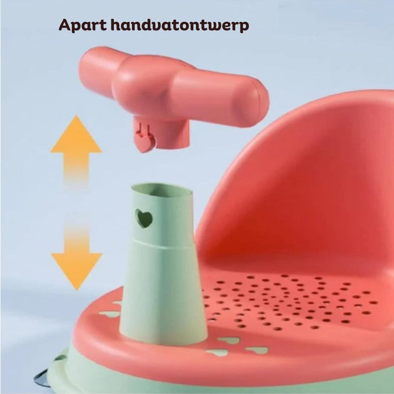 Anti-slip Baby Bath Seat for Safe Bath Time Comfort - Bubblie-Pink Green-State of Style