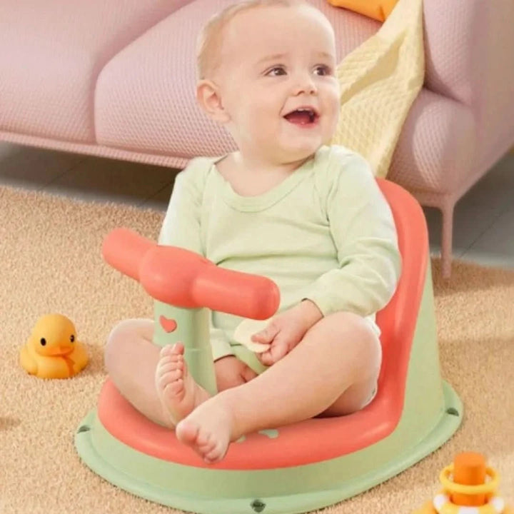 Anti-slip Baby Bath Seat for Safe Bath Time Comfort - Bubblie-Pink Green-State of Style