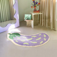 Anti-Slip Bathroom Mat with Banana or Eggplant Design - ZestPad-Banana-S (40x80cm)-State of Style