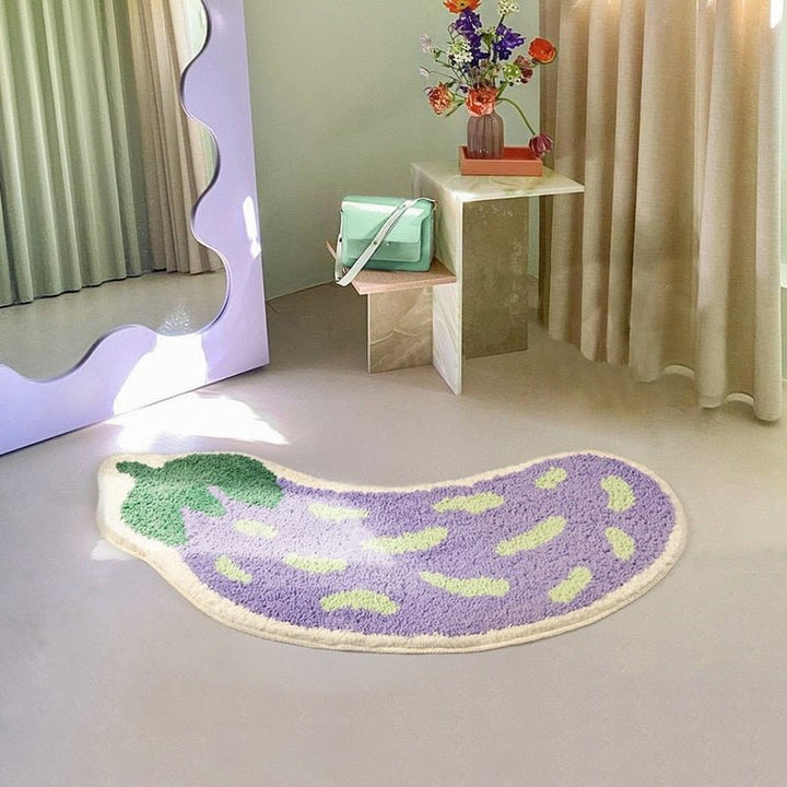Anti-Slip Bathroom Mat with Banana or Eggplant Design - ZestPad-Banana-S (40x80cm)-State of Style