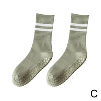 Anti-Slip Mid-Tube Sports Socks for Fitness and Yoga - GripFit-Green-State of Style
