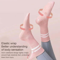 Anti-Slip Mid-Tube Sports Socks for Fitness and Yoga - GripFit-Grey-State of Style