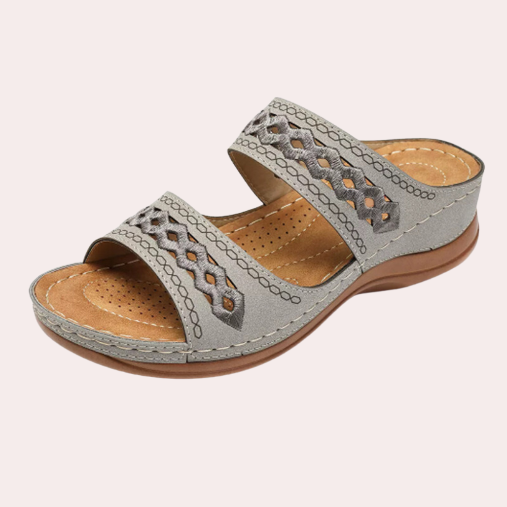 Anti-slip sandals with arch support for women – Valeria-Light blue-3-State of Style