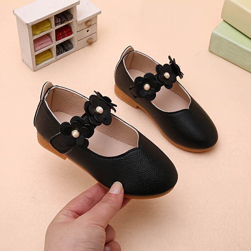 Anti-slip shoes Liv - with Soft Sole for Girls-Black-5-State of Style