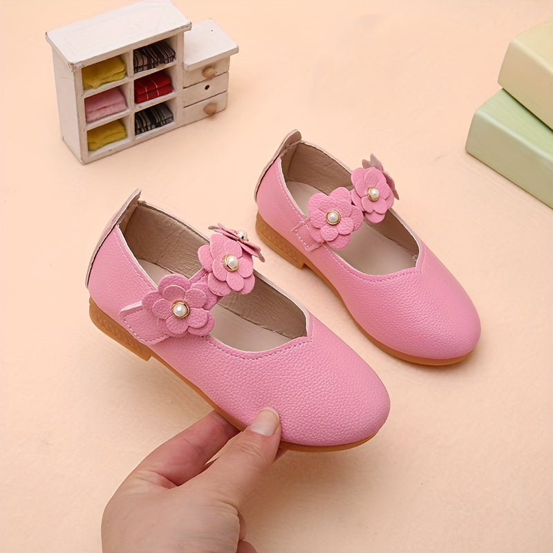 Anti-slip shoes Liv - with Soft Sole for Girls-Pink-5-State of Style