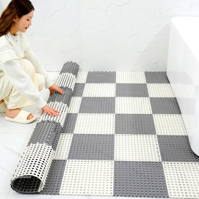 Anti-slip Shower Mat - GripDrop-Grey-4 pieces-State of Style