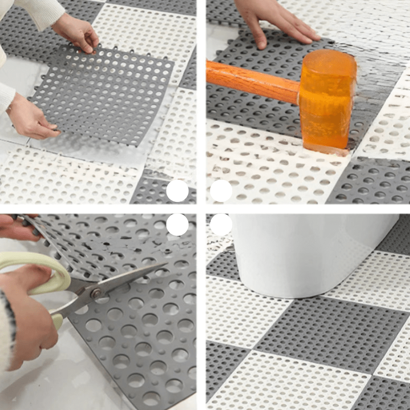 Anti-slip Shower Mat - GripDrop-Grey-4 pieces-State of Style