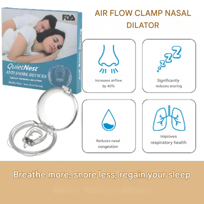 Anti-Snore Nose Clip - SilentBreathe-State of Style