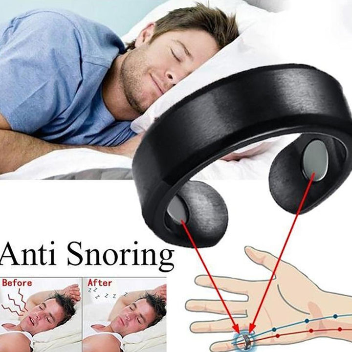Anti-Snore Ring with Magnetic Therapy - StopSnore-Gold-State of Style