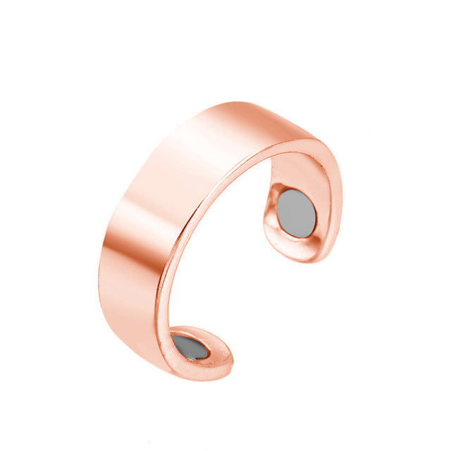Anti-Snore Ring with Magnetic Therapy - StopSnore-Rose Gold Solid-State of Style