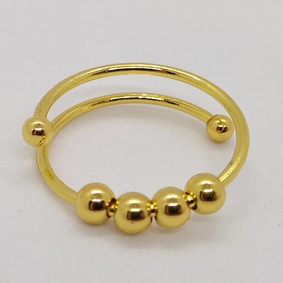 Anti Stress Ring - CalmSpin-Gold-State of Style