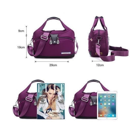 Anti-theft Crossbody Handbag for Women - Lynn-Black-State of Style