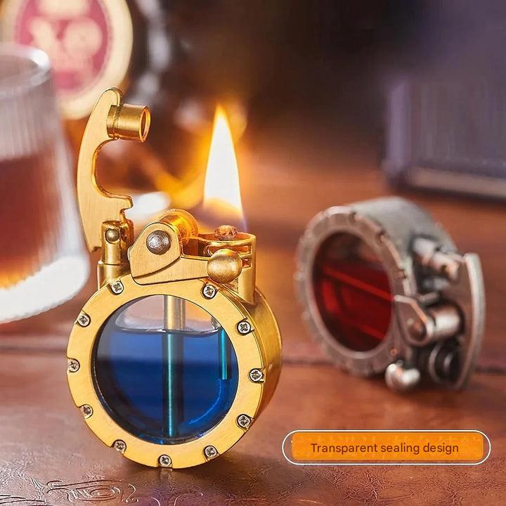 Antique Transparent Lighter – FlintAura-Gold-State of Style