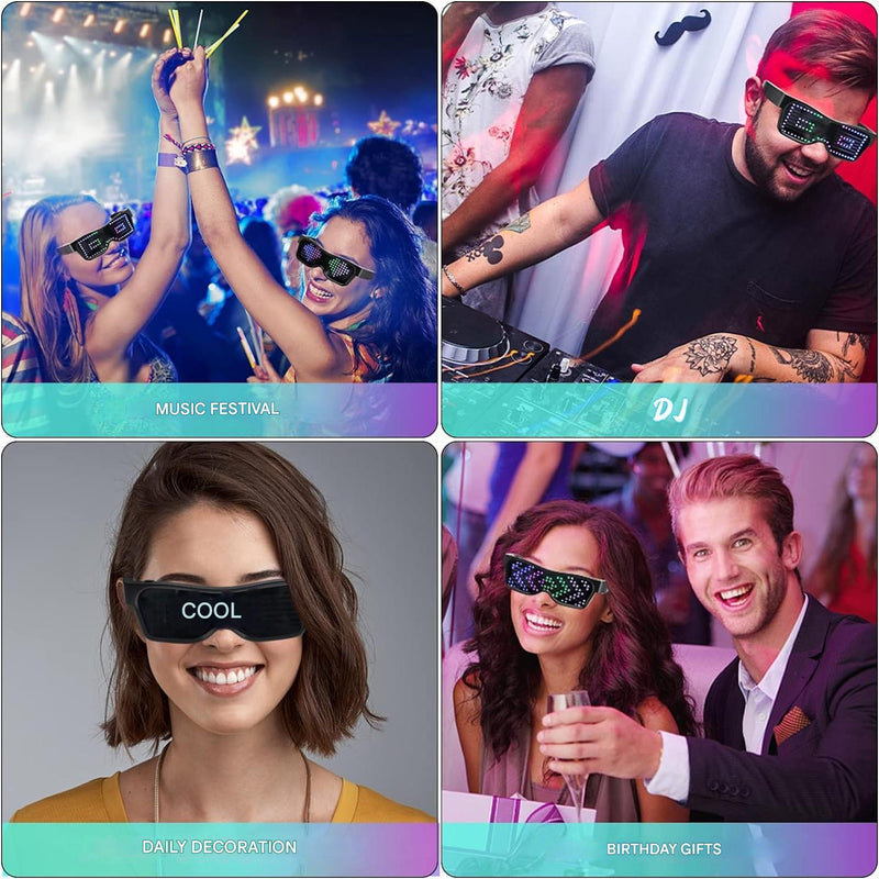 App-Programmable LED Party Glasses - GlowBeat-State of Style