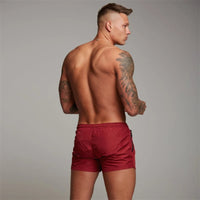 Aqua Fast-Dry Swim Shorts | Stretch Swim Shorts-Burgundy-M-State of Style
