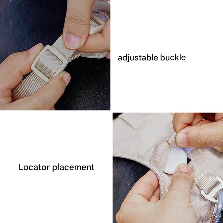 AquaCool - Anti-Pull Dog Harness with Multi-Functional Leash-Harness - Beige-XS-State of Style