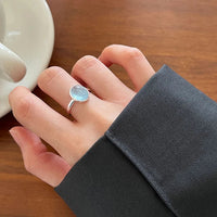 Aquamarine Silver Ring – Nerida-State of Style