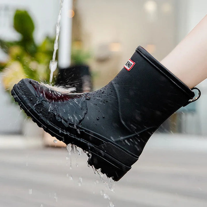 AquaStride 2.0 | Stylish Mid-Calf Waterproof Rain Boots for Women-Purple-5-State of Style
