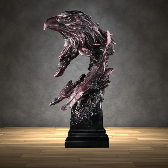 Aquila Bronze Eagle Sculpture-Eagle Head-State of Style
