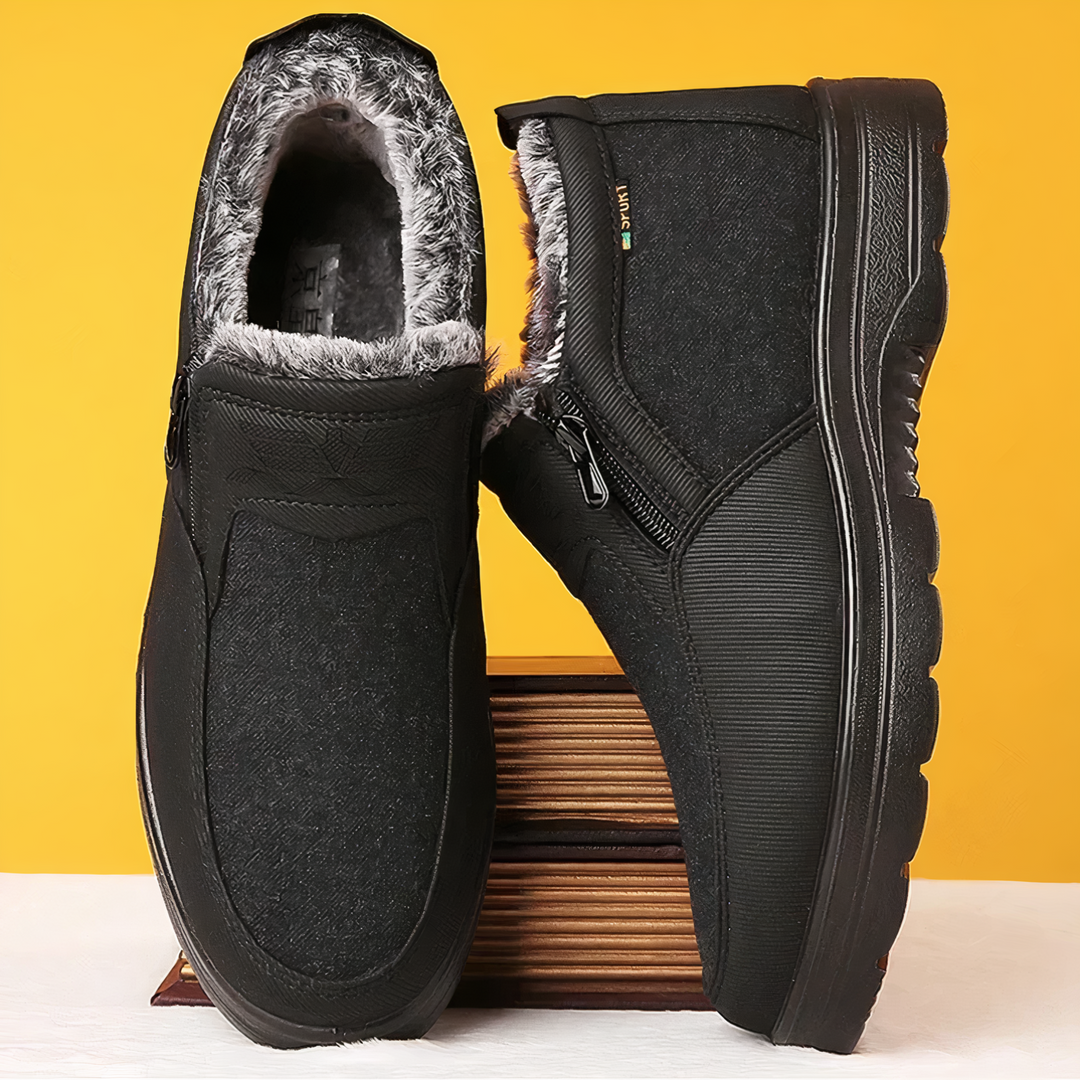 Arctic Pro Orthopaedic Men's Winter Shoes-Black-6-State of Style