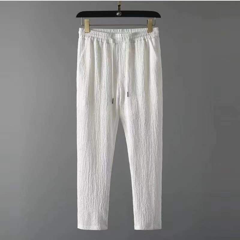 Arion - Summer Linen Set for Men-White-S-State of Style