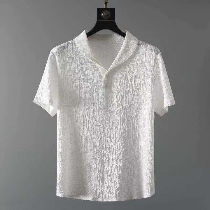 Arion - Summer Linen Set for Men-White-S-State of Style